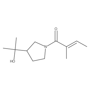 1-[3-(2-Hydroxypropan-2-yl)pyrrolidin-1-yl]-2-methylbut-2-en-1-one Structure
