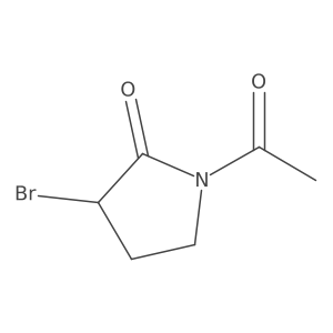 1-Acetyl-3-bromopyrrolidin-2-one Structure