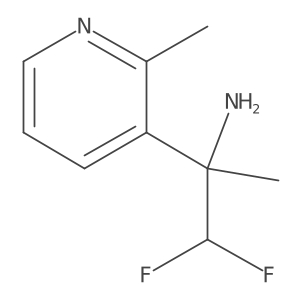 1,1-Difluoro-2-(2-methylpyridin-3-yl)propan-2-amine结构式