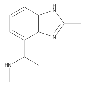 methyl[1-(2-methyl-1H-1,3-benzodiazol-4-yl)ethyl]amine Structure