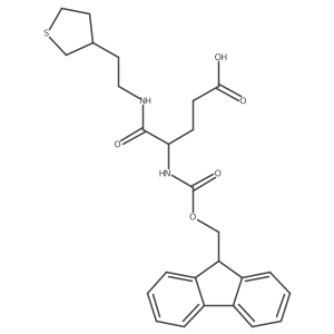 4-({[(9H-fluoren-9-yl)methoxy]carbonyl}amino)-4-{[2-(thiolan-3-yl)ethyl]carbamoyl}butanoic acid结构式