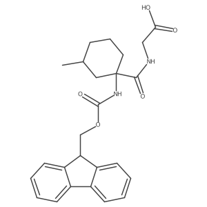 2-{[1-({[(9H-fluoren-9-yl)methoxy]carbonyl}amino)-3-methylcyclohexyl]formamido}acetic acid Structure