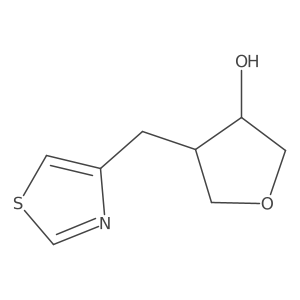 4-[(1,3-Thiazol-4-yl)methyl]oxolan-3-ol Structure