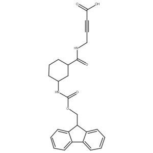4-{[3-({[(9H-fluoren-9-yl)methoxy]carbonyl}amino)cyclohexyl]formamido}but-2-ynoic acid结构式