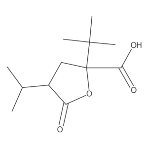 2-Tert-butyl-5-oxo-4-(propan-2-yl)oxolane-2-carboxylic acid Structure