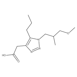 2-[1-(3-methoxy-2-methylpropyl)-5-propyl-1H-1,2,3-triazol-4-yl]acetic acid Structure
