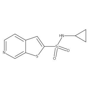 N-cyclopropylthieno[2,3-c]pyridine-2-sulfonamide Structure