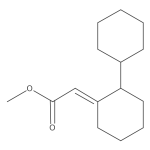 methyl 2-[(1Z)-2-cyclohexylcyclohexylidene]acetate Structure