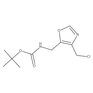 t-Butyl {[4-(chloromethyl)oxazol-5-yl]methyl}carbamate Structure