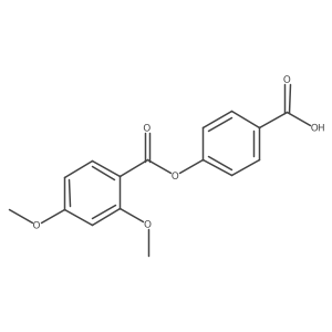 4-(2,4-Dimethoxybenzoyloxy)benzoic acid Structure