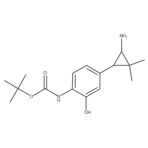 tert-butyl N-[4-(3-amino-2,2-dimethylcyclopropyl)-2-hydroxyphenyl]carbamate Structure