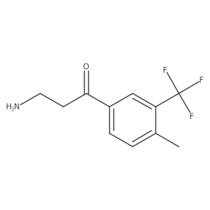 3-Amino-1-[4-methyl-3-(trifluoromethyl)phenyl]propan-1-one Structure