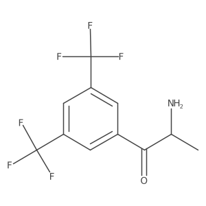 2-Amino-1-[3,5-bis(trifluoromethyl)phenyl]propan-1-one Structure