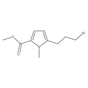 methyl 5-(3-bromopropyl)-1-methyl-1H-pyrrole-2-carboxylate Structure