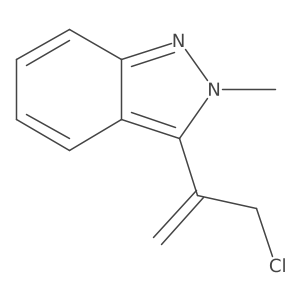 3-(3-chloroprop-1-en-2-yl)-2-methyl-2H-indazole结构式