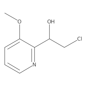 2-Chloro-1-(3-methoxypyridin-2-yl)ethan-1-ol结构式