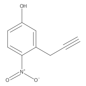 4-Nitro-3-(prop-2-yn-1-yl)phenol结构式