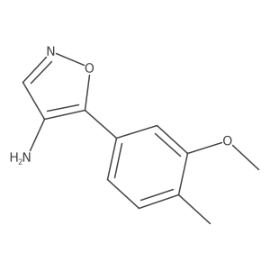 5-(3-Methoxy-4-methylphenyl)-1,2-oxazol-4-amine结构式