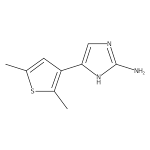 5-(2,5-dimethylthiophen-3-yl)-1H-imidazol-2-amine Structure
