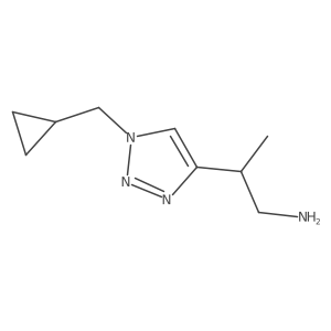 2-[1-(cyclopropylmethyl)-1H-1,2,3-triazol-4-yl]propan-1-amine Structure