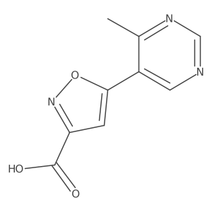 5-(4-Methylpyrimidin-5-yl)-1,2-oxazole-3-carboxylic acid Structure