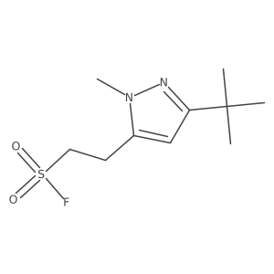2-(3-tert-butyl-1-methyl-1H-pyrazol-5-yl)ethane-1-sulfonyl fluoride Structure