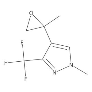 1-methyl-4-(2-methyloxiran-2-yl)-3-(trifluoromethyl)-1H-pyrazole结构式