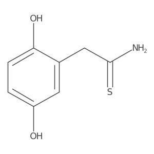2-(2,5-Dihydroxyphenyl)ethanethioamide Structure