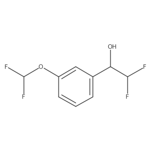 1-[3-(Difluoromethoxy)phenyl]-2,2-difluoroethan-1-ol结构式