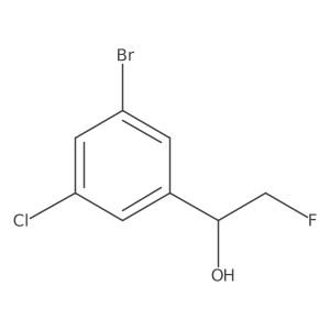 1-(3-Bromo-5-chlorophenyl)-2-fluoroethan-1-ol Structure