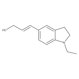 3-(1-ethyl-2,3-dihydro-1H-indol-5-yl)prop-2-en-1-ol Structure