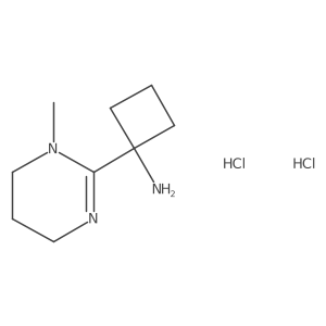 1-(1-Methyl-1,4,5,6-tetrahydropyrimidin-2-yl)cyclobutan-1-amine dihydrochloride Structure
