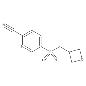 5-[(3-Oxetanylmethyl)sulfonyl]-2-pyridinecarbonitrile Structure