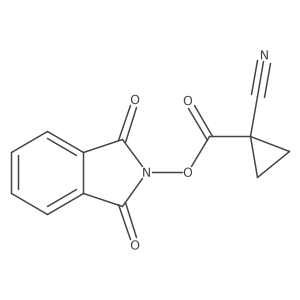 1,3-Dioxoisoindolin-2-YL 1-cyanocyclopropane-1-carboxylate结构式