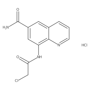 8-[(2-Chloroacetyl)amino]quinoline-6-carboxamide;hydrochloride结构式