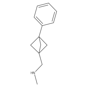 Methyl({3-phenylbicyclo[1.1.1]pentan-1-yl}methyl)amine Structure