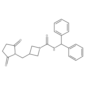 3-[(2,5-dioxopyrrolidin-1-yl)methyl]-N-(diphenylmethyl)azetidine-1-carboxamide Structure
