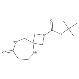 Tert-butyl 8-oxo-2,5,9-triazaspiro[3.6]decane-2-carboxylate结构式