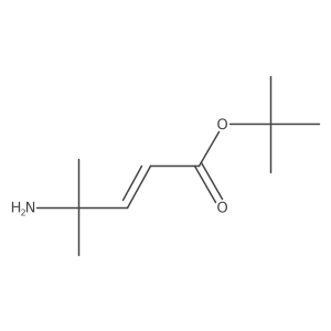 tert-butyl (2E)-4-amino-4-methylpent-2-enoate结构式