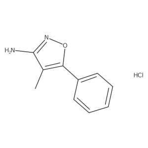 4-Methyl-5-phenyl-1,2-oxazol-3-amine;hydrochloride Structure