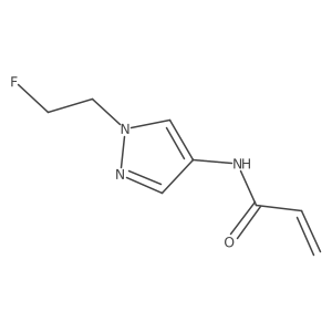 N-[1-(2-Fluoroethyl)pyrazol-4-yl]prop-2-enamide结构式