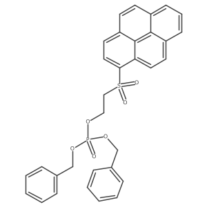 Dibenzyl (2-(pyren-1-ylsulfonyl)ethyl) phosphate结构式