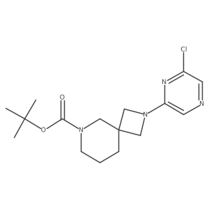 Tert-butyl 2-(6-chloropyrazin-2-yl)-2,8-diazaspiro[3.5]nonane-8-carboxylate Structure