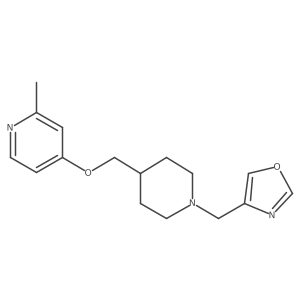 2-Methyl-4-({1-[(1,3-oxazol-4-yl)methyl]piperidin-4-yl}methoxy)pyridine Structure