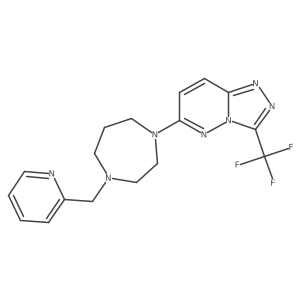 1-[(Pyridin-2-yl)methyl]-4-[3-(trifluoromethyl)-[1,2,4]triazolo[4,3-b]pyridazin-6-yl]-1,4-diazepane Structure
