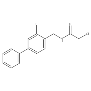 2-Chloro-N-[(2-fluoro-4-phenylphenyl)methyl]acetamide结构式