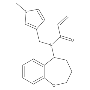 N-[(1-Methylpyrrol-3-yl)methyl]-N-(2,3,4,5-tetrahydro-1-benzoxepin-5-yl)prop-2-enamide Structure