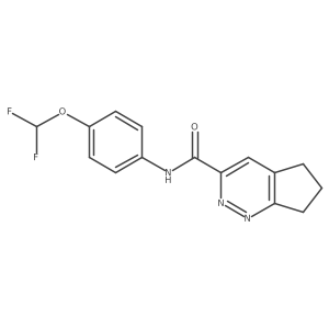 N-[4-(difluoromethoxy)phenyl]-5H,6H,7H-cyclopenta[c]pyridazine-3-carboxamide结构式