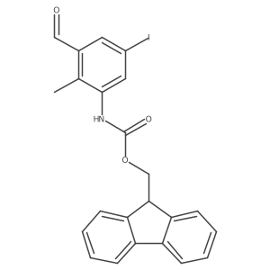 (9H-fluoren-9-yl)methyl N-(3-formyl-5-iodo-2-methylphenyl)carbamate Structure