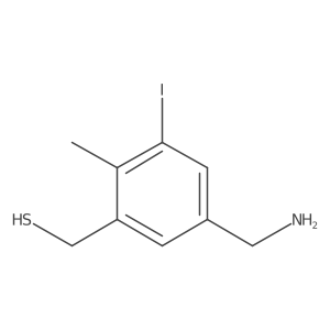 [5-(Aminomethyl)-3-iodo-2-methylphenyl]methanethiol Structure